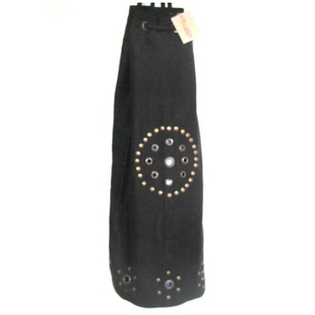 Kushoasis Yoga Bag - OMSutra Chakra Rivet Bag - Color - Black KU326252